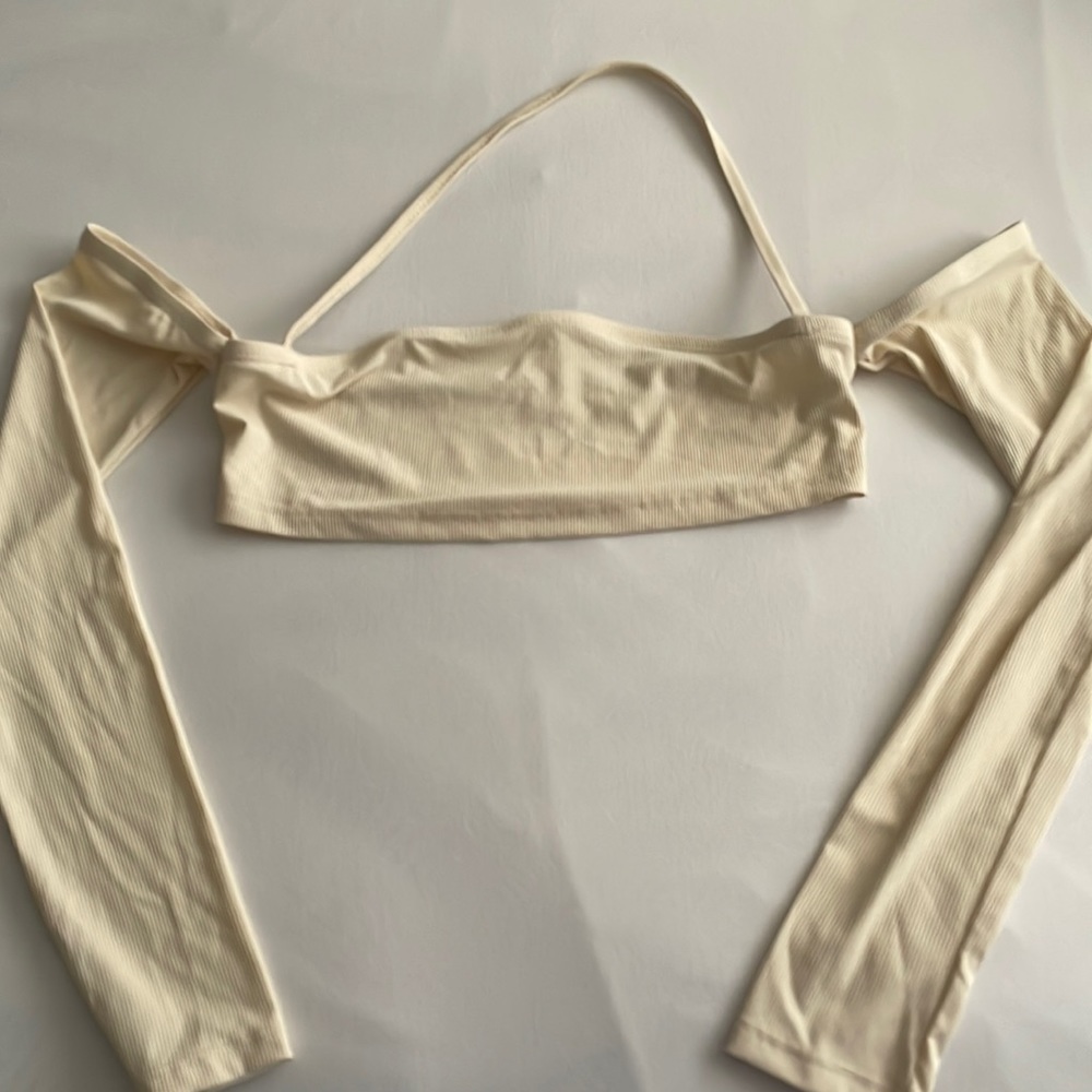 SHEIN cream crop top